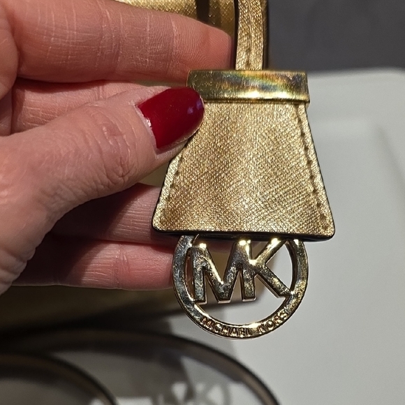 Michael Kors Gold Satchel Bag - Picture 3 of 16